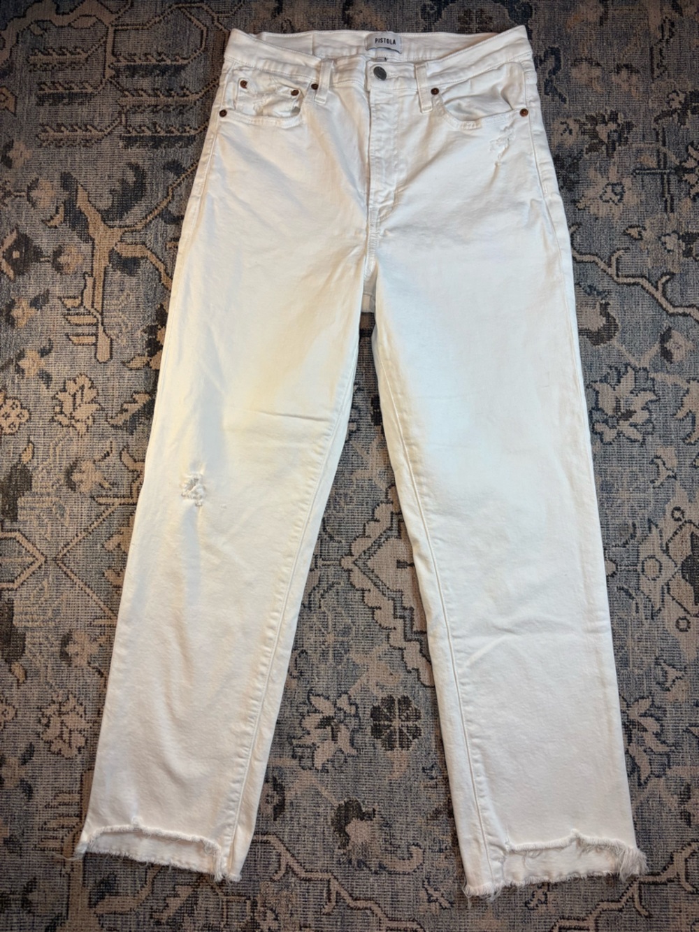 Pistola White High-Rise Straight Jeans size 29